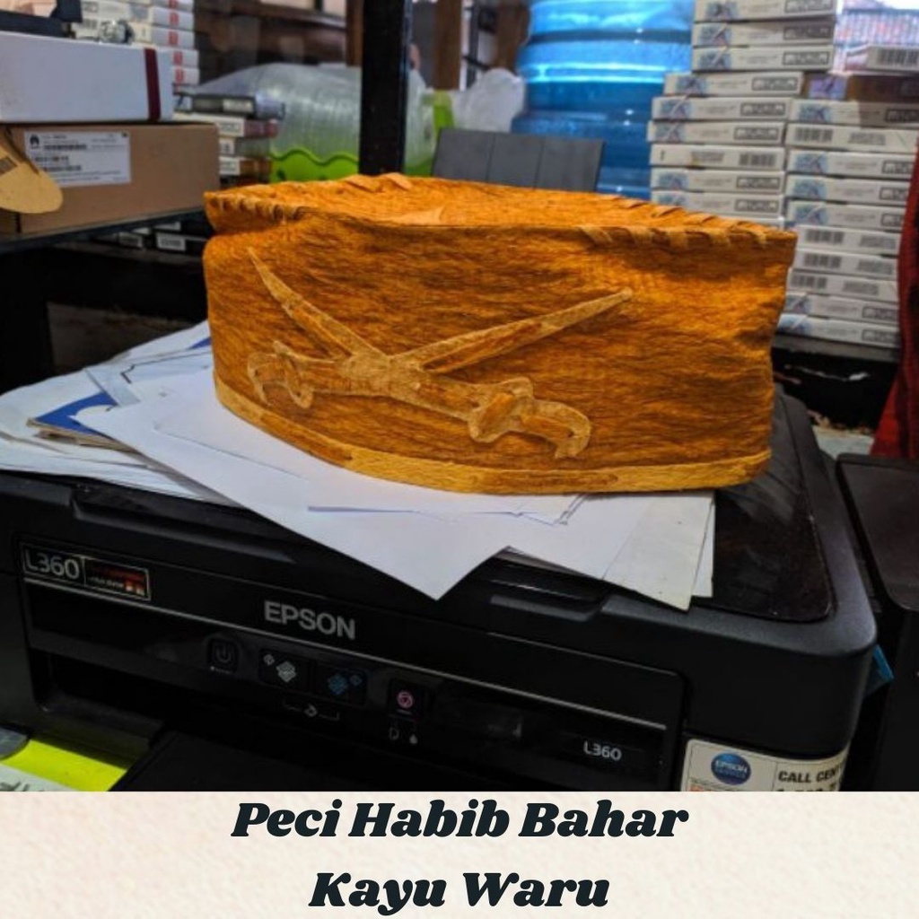 Peci Kulit Kayu Waru (Honai) Peci Habib Bahar Model Songkok Peci Kopeah Kulit Kayu Waru Asli Bukan R