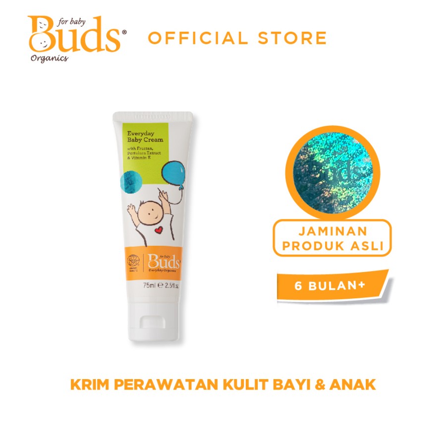 Makassar ! Buds Organics Everyday Baby Cream Kulit Bayi dan Anak 75 ml