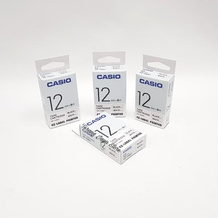 

Tape Label Casio Black Ink White XR-12WE1 Label Casio 12mm (Putih)
