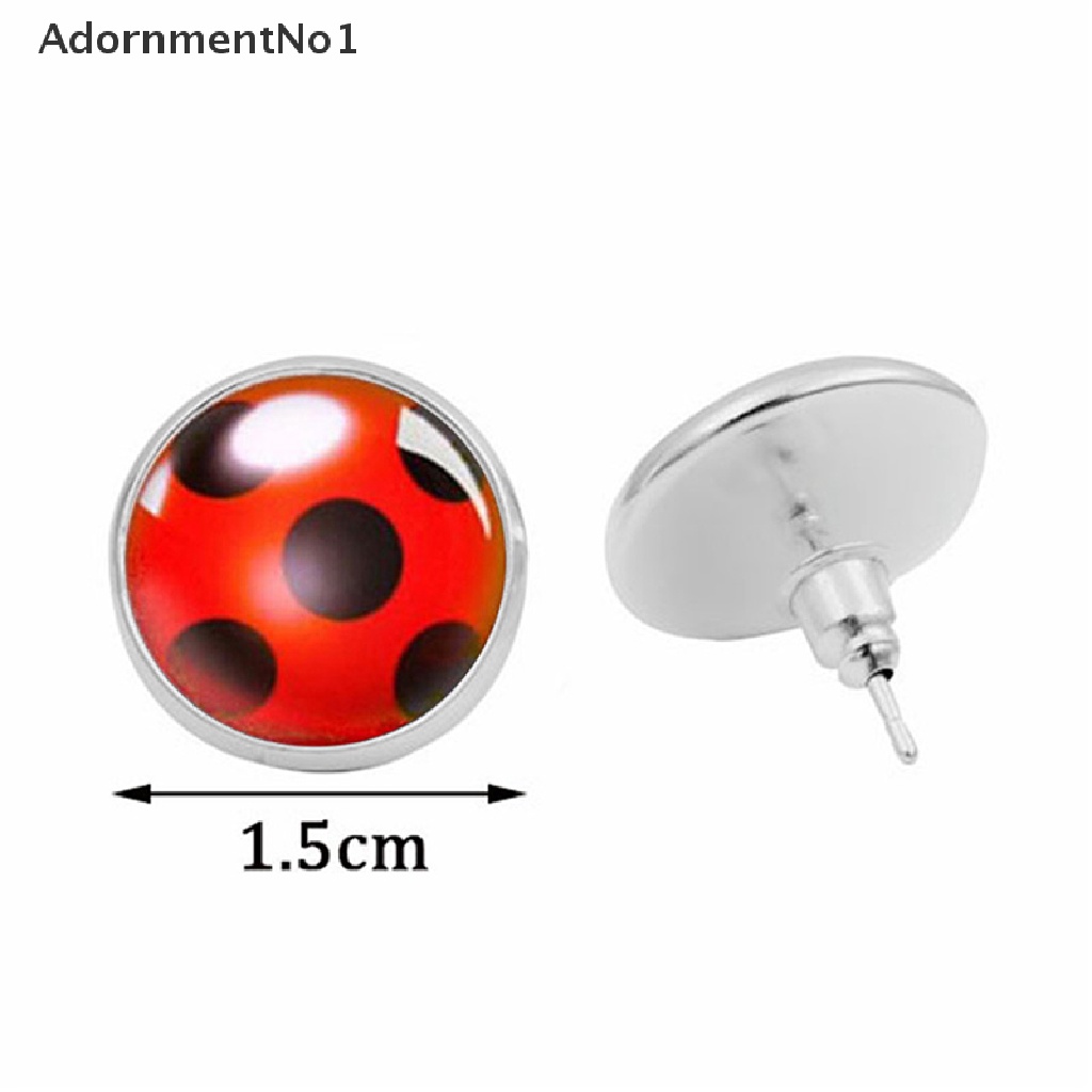 (AdornmentNo1) Anting Tusuk Gantung Wanita Desain Ladybug Lucu Untuk Pesta / Hadiah