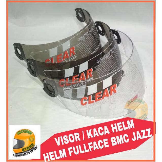 VISOR HELM - KACA / VISOR HELM FULLFACE BMC JAZ