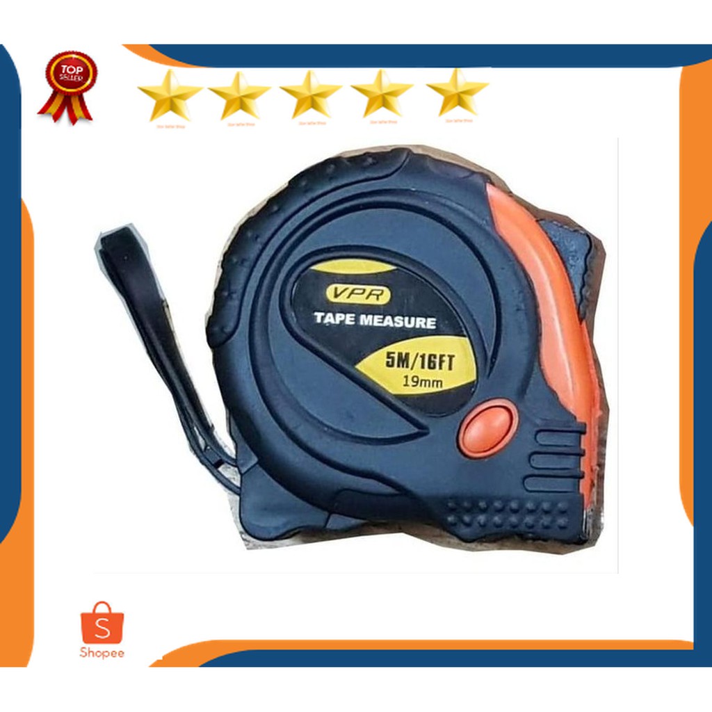 Lagi Promo meteran kayu 5 meter - meteran tukang - measure tape 5m 16ft