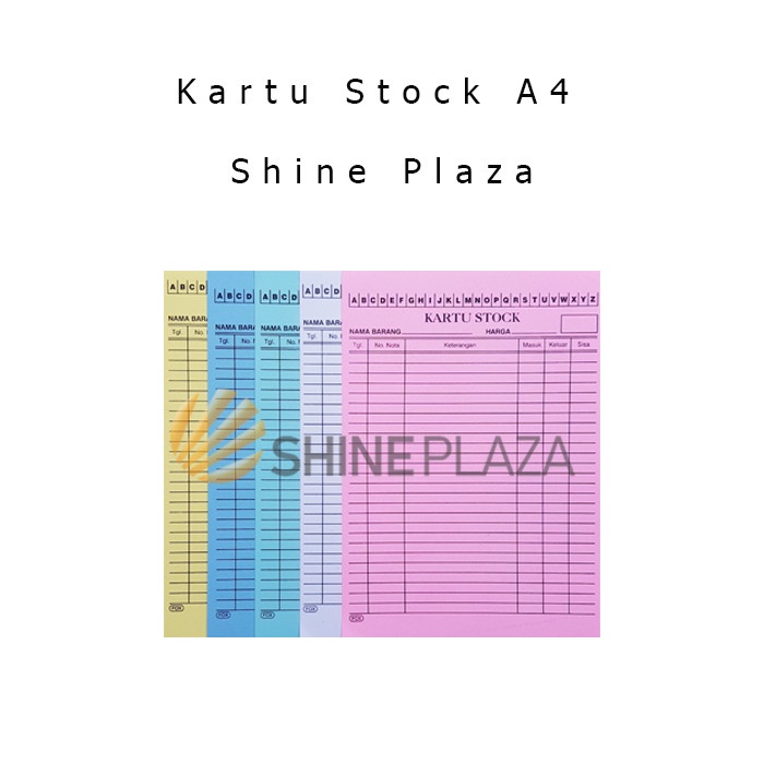 

[RESTOCK] Kartu Stok Barang Gudang Besar A4 - Inventory Stock Card A4