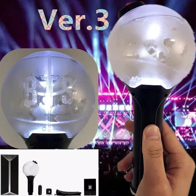 Hotsale Lightstick Bts Army Bomb Bangtan Boys Versi 3 Kpop Light Stick Lampu Original