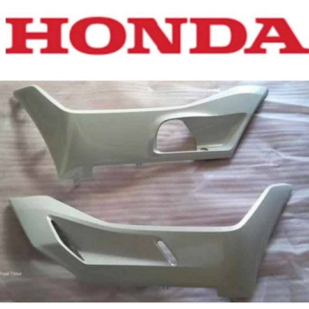 cover under side pcx 150 under side, cover samping bawah putih mutiara harga satuan ori honda