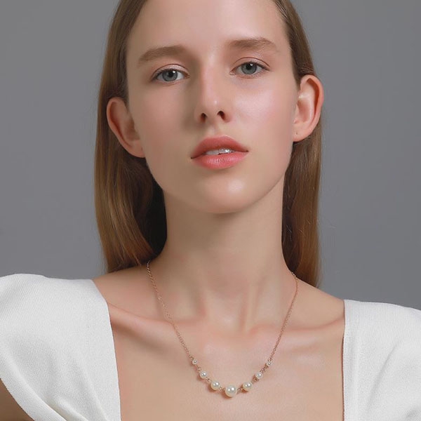 kalung mutiara simpel simple pearl necklace(2f5) jka191