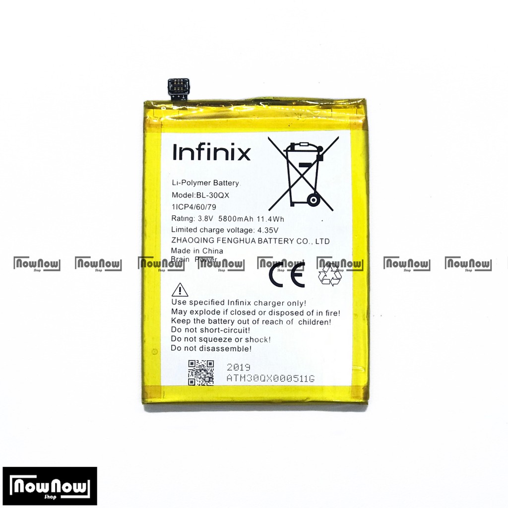 Baterai Infinix Hot S X521 BL-30QX Original Batre Batrai Battery HP BL30QX