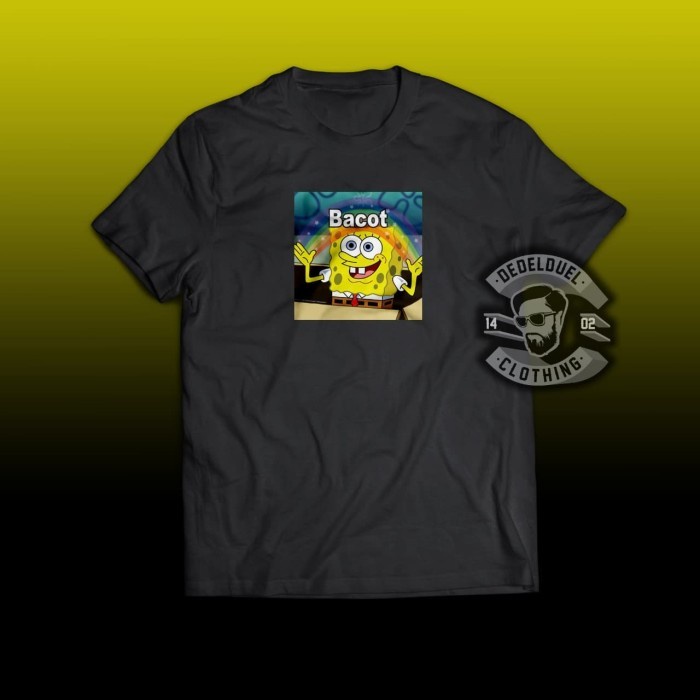 BIG SIZE 3XL 4XL...kaos/t shirt/baju keren SPONGEBOB BACOT