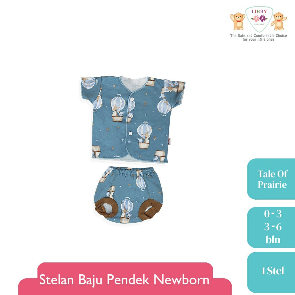 Libby Stelan Baju Pendek Celana Pop - Tale Of Prairie Series ( Isi 3 Pcs )