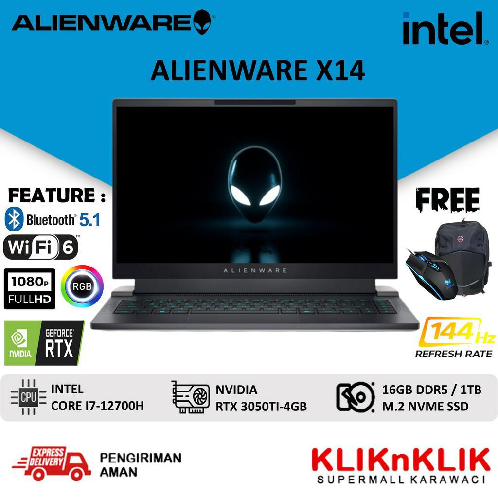 LAPTOP GAMING DELL ALIENWARE X14 INTEL I7 12700H 16GB 1TB SSD RTX 3050TI 144HZ RGB WIN 11