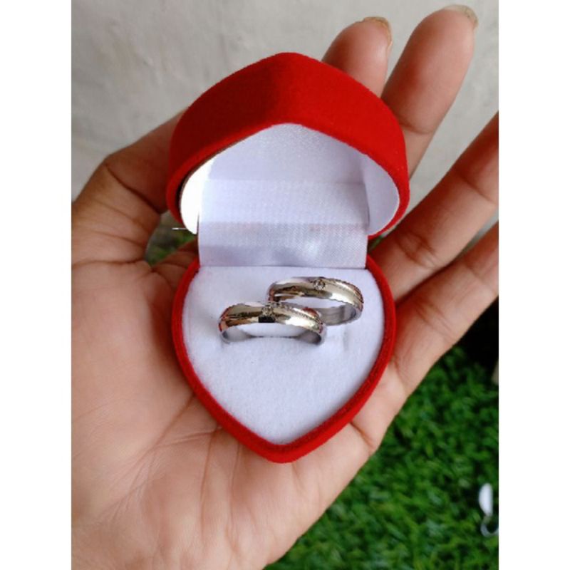 CINCIN COUPLE TITANIUM PERAK SY0005 Anti karat Selamanya