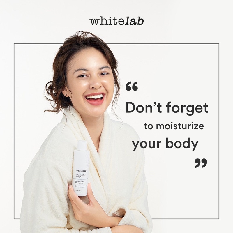 WHITELAB Brightening Body Serum Lotion 200gr BPOM Hand body Whitening Handbody