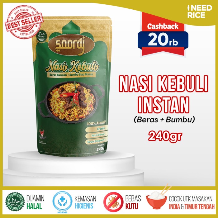 

Instan-Masak-Bumbu- Sooraj Nasi Kebuli 240Gr -Bumbu-Masak-Instan.