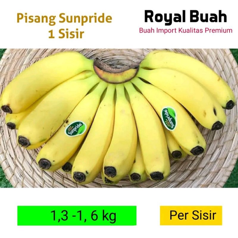 

Pisang Sunpride Sisir 1,3-1,6 Kg