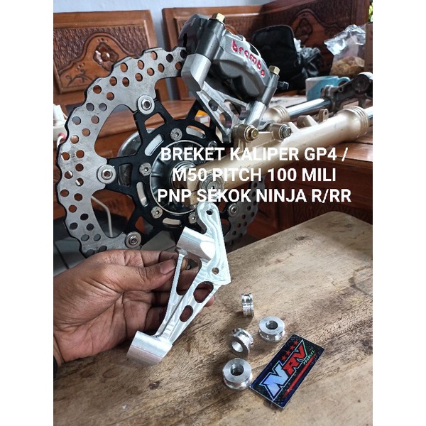 Jual Breket Kaliper M50 Pitch 100 Mili Breket Kaliper Brembo Gp4 M50 ...