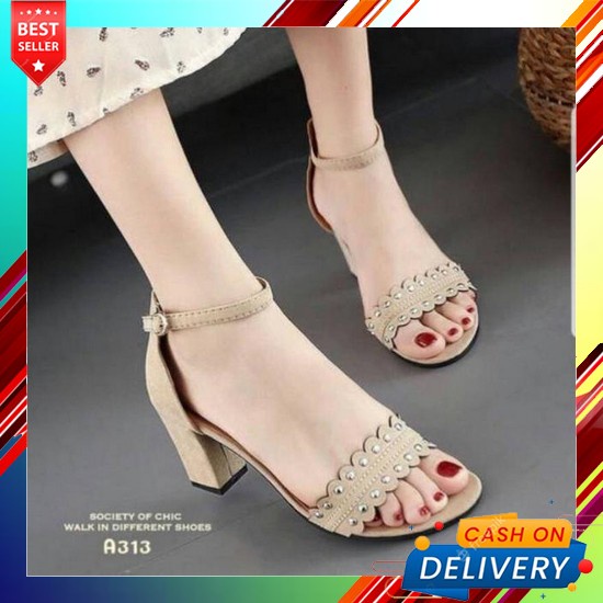 Heels Gliter High Heels Heels Pesta High Heels Terbaru Heels Wanita Hi Jm 02 Heels Tahu Mutiara Baha