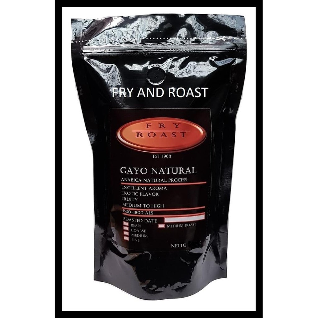 

Kopi Arabika Gayo Natural Process 200 Gram Biji Dan Bubuk - Biji New