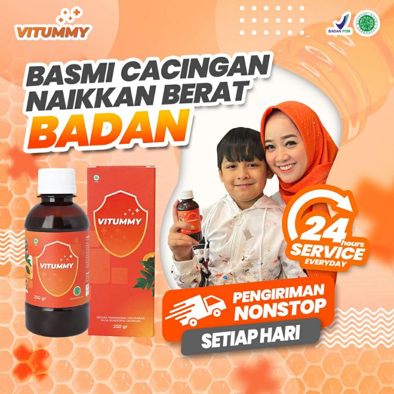 Vitummy - MAKASSAR 130 ml Madu Herbal Basmi Cacingan Pada Anak