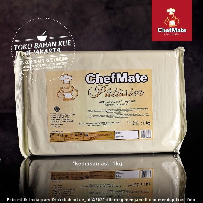 

Chefmate WHITE PATISSIER 1kg Chocolate Putih Cokelat Baking Bahan Kue