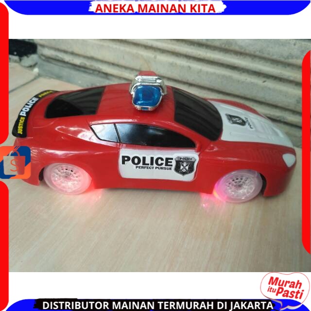 Mainan Anak Mobil Polisi Baterai Super Police Car Ada Musik Dan Lampu Murah SNI Terbaru