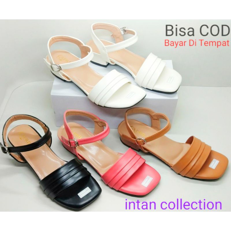 Sendal Slop Tali Wanita Remaja Terbaru Kekinian/sandal Wedges Wanita 3cm/sandal hak tahu Tali Perempuan Remaja Murah Dan Mewah Bisa Cod