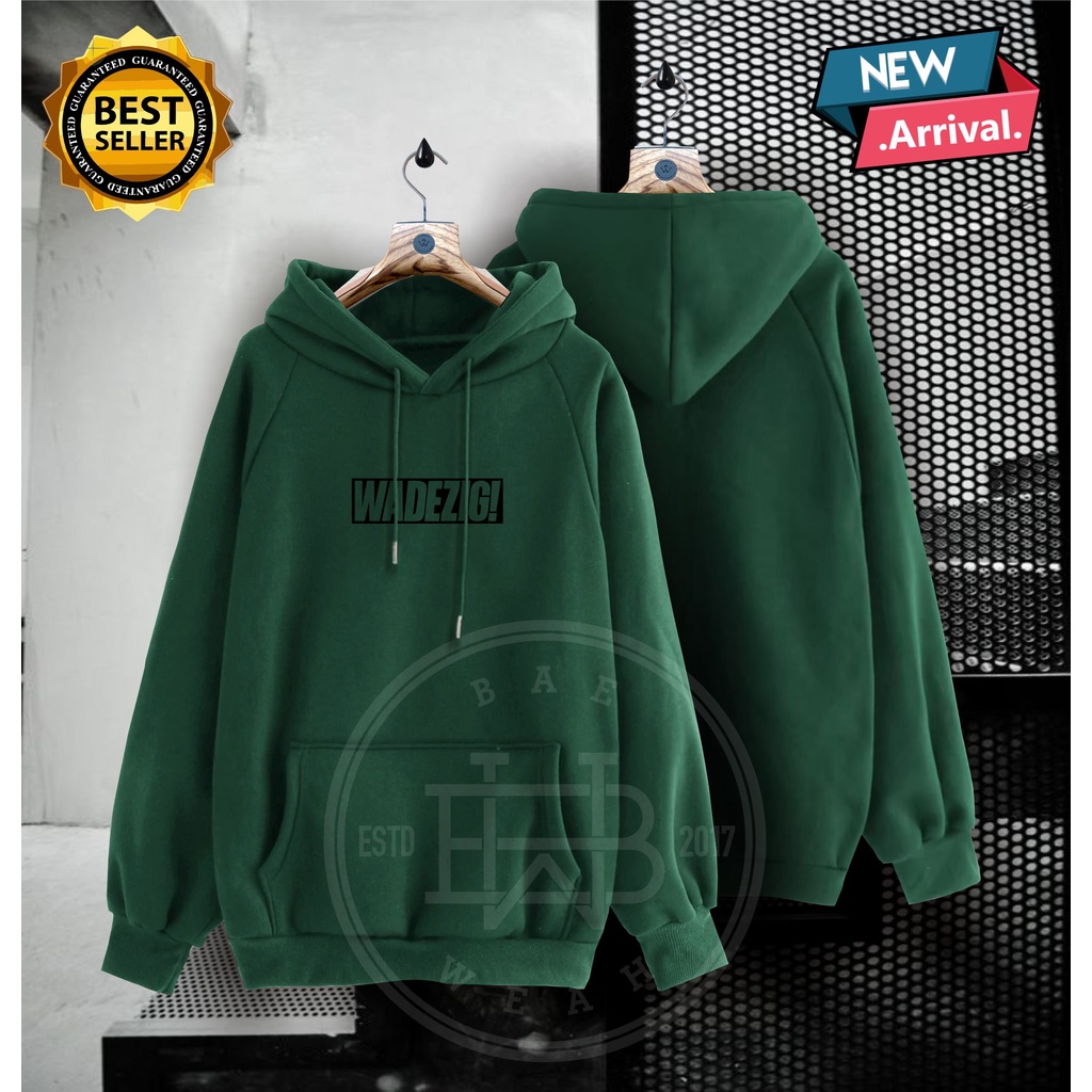 WADEZIGNEW Jaket Sweater Distro - Sweater Hoodie Pria Dan Wanita Flece Tebal