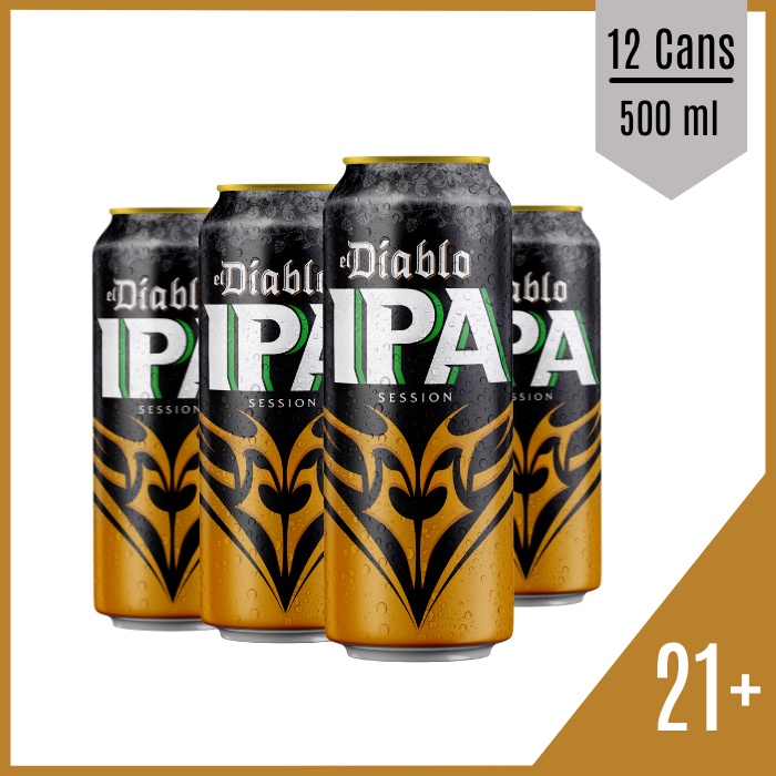 El Diablo IPA Beer 500 ml / India Pale Ale ( 12 Can / 12 Kaleng )-0