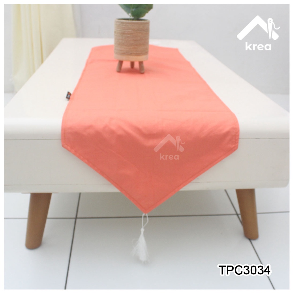 Taplak Meja Polos Table Runner POLOS Ukuran 105x30 &amp; 150x35 (TPC3034)