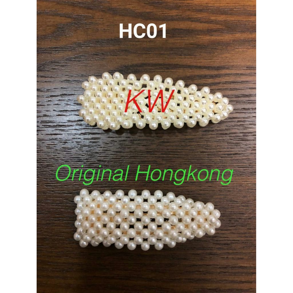 [ORI HONGKONG] HAIR CLIP PEARL ORIGINAL HONGKONG / HAIR CLIP MUTIARA / JEPIT RAMBUT MUTIARA