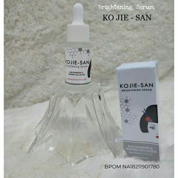 Kojie-San Brightening Serum 25ML | NIACINAMIDE10% / Acne Serum | MARINE COLLAGEN [WHITENING AGENT]_Cerianti