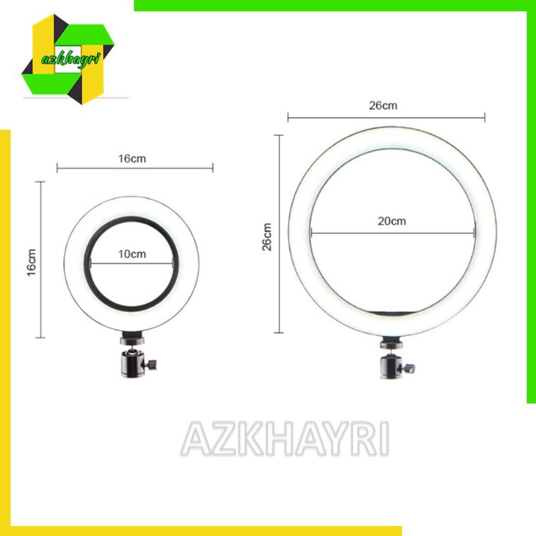 LED Ring Light Dimmable 5500K Lamp Photography Camera Photo Studio