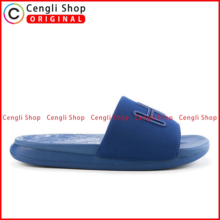 SANDAL SLIDE HUSH PUPPIES PRIA ORIGINAL CASUAL BRANDED BIRU HM07