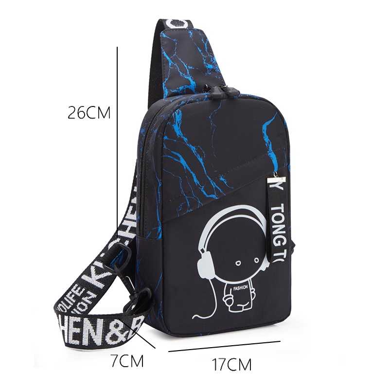 Mainland Tas Selempang Pria Tas Bahu Slingbag Pria Casual Outdoor TS415