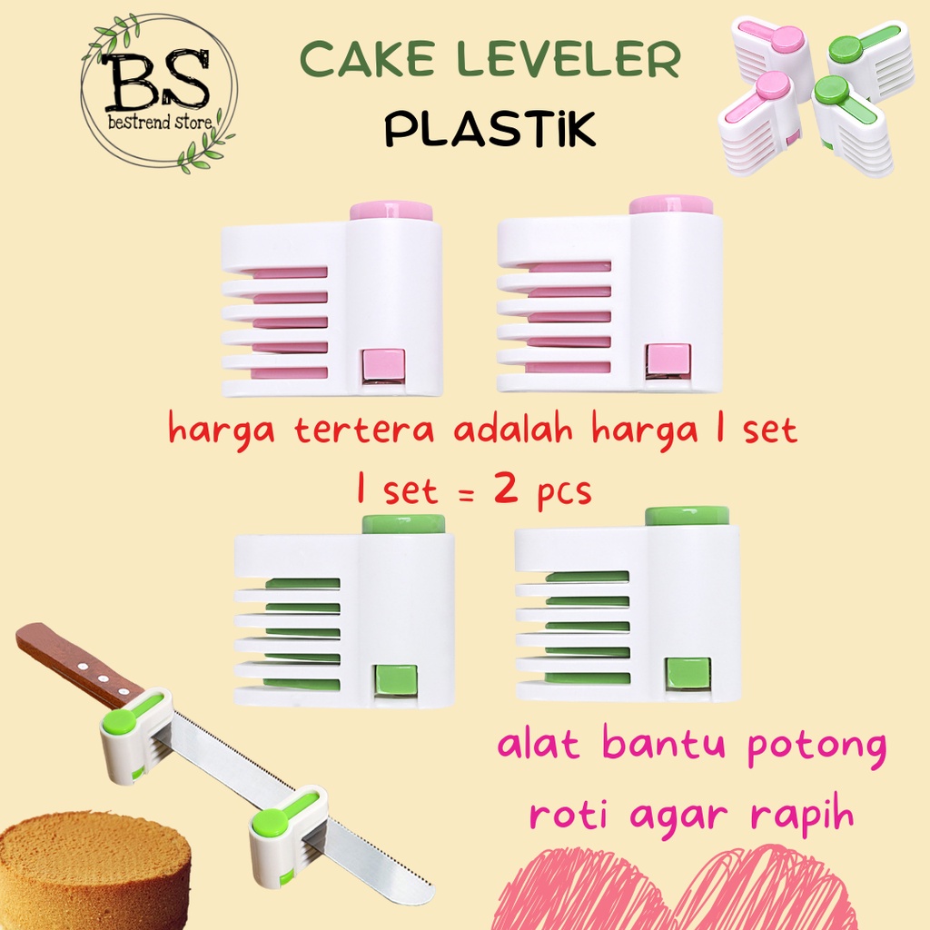 Cake Bread Cutter Leveler Slicer Alat Pemotong Kue Bahan Plastik