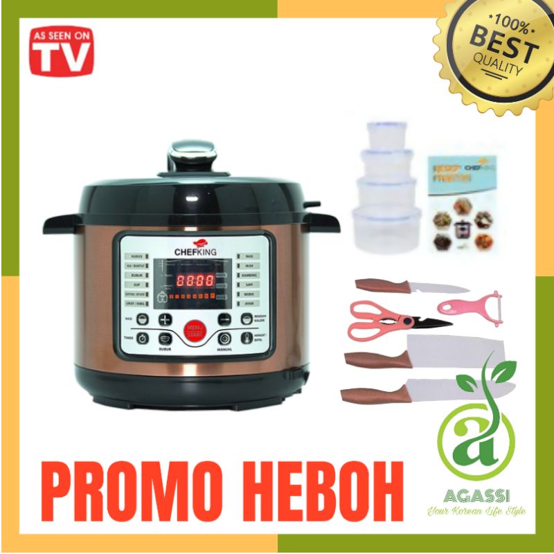 CHEFKING LOW CARBO PRESSURE COOKER + PRESTO rice cooker low carbo