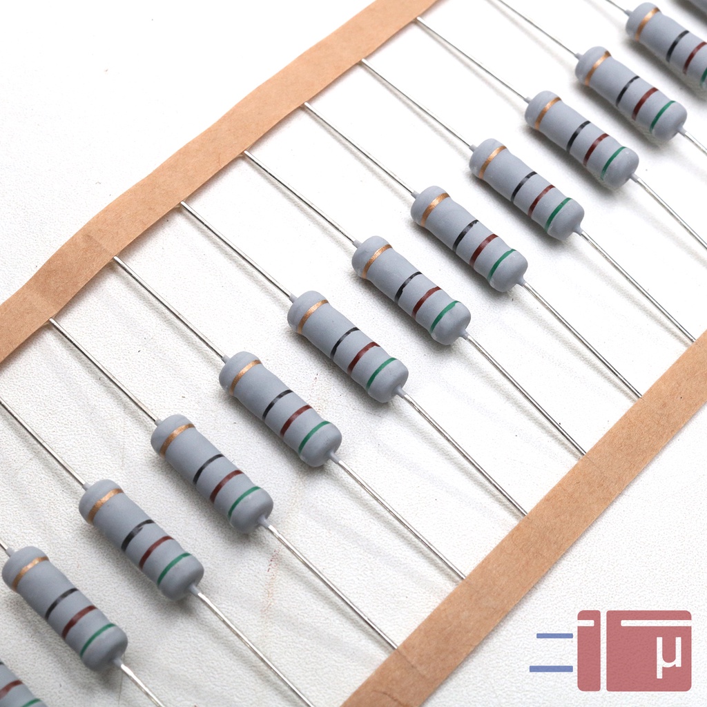 Resistor 51R 51 Ohm 2W Metal Oxide 5% Taiwan Kaki Tembaga