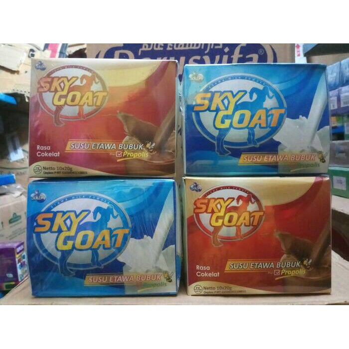 

SKYGOAT PROPOLIS Susu Kambing Etawa Harga PER BOX Per KOTAK