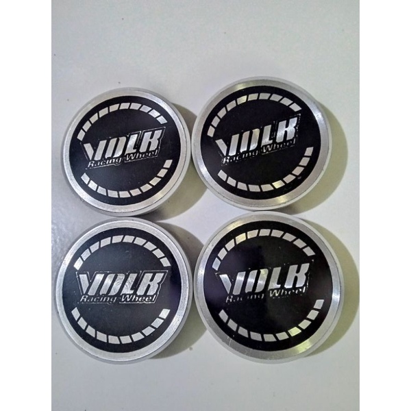 Tutup dop Velg center mobil variasi datar 6 cm (4 biji)