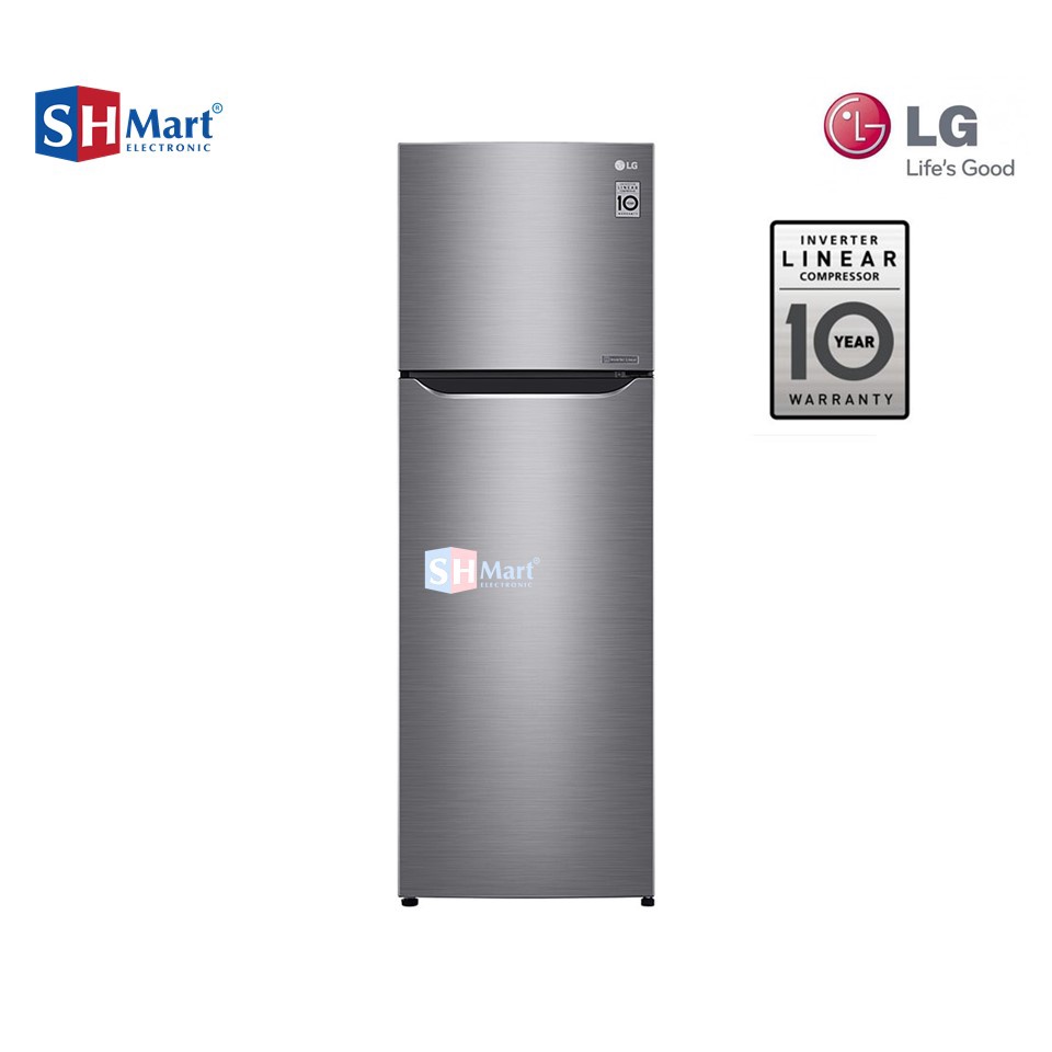 KULKAS 2 PINTU LG 272 LITER SMART INVERTER GNG272SLCB / GN-G272SLCB HEMAT LISTRIK GARANSI RESMI (MEDAN)