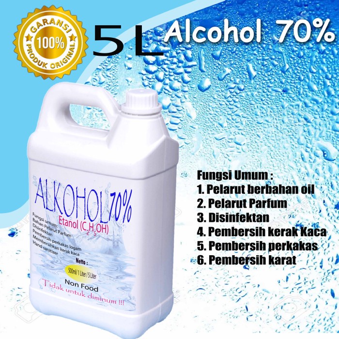 Alkohol Teknis 70% Untuk Hand sanitizer 1 Liter baru By Oke Sabuny sudah ada izin edar resmi by Oke sabun suplayer