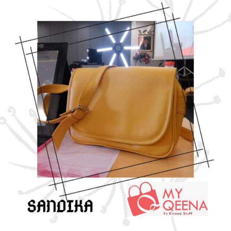PRELOVED TAS SANDIKA WARNA KUNING ORI MY QUEENA BY KIRANA STUFF GOOD CONDITION MURAH