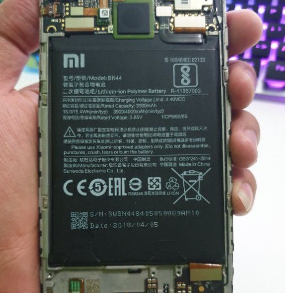 BATERAI BATREI BATTERY XIAOMI REDMI 5 PLUS BN44 ORIGINAL COPOTAN