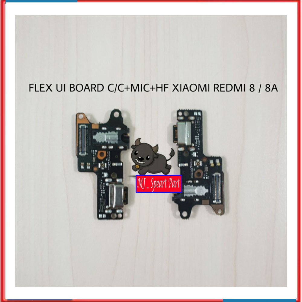 FLEXSIBEL UI BOARD PAPAN KONEKTOR CHARGE +MIC+HF XIAOMI REDMI 8 /8A