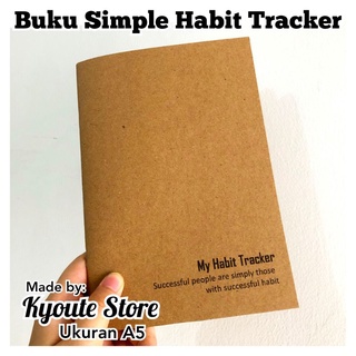 Buku Simple Habit Tracker A5 Kyoute Planner Jejak Kegiatan dan Kebiasaan Harian Bulanan