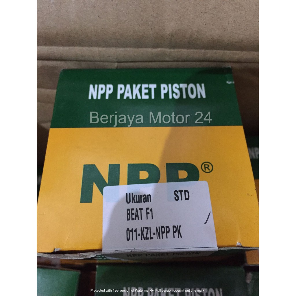 PISTON KIT / SEHER PISTON BEAT FI OVERSIZE STD NPP