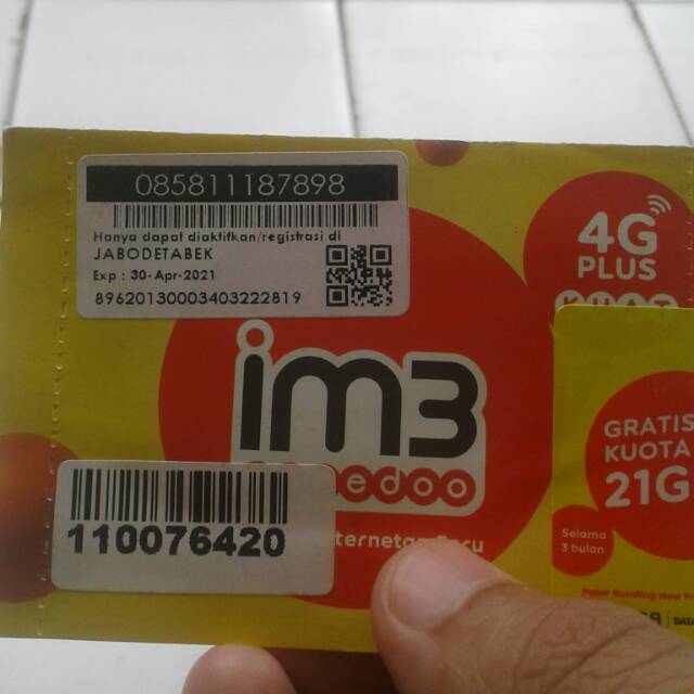 Nocan indosat 21GB selama 3bulan 4G LTE langka