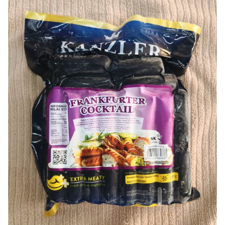 

Kanzler Frankfurter Cocktail 500gr sosis/frozen