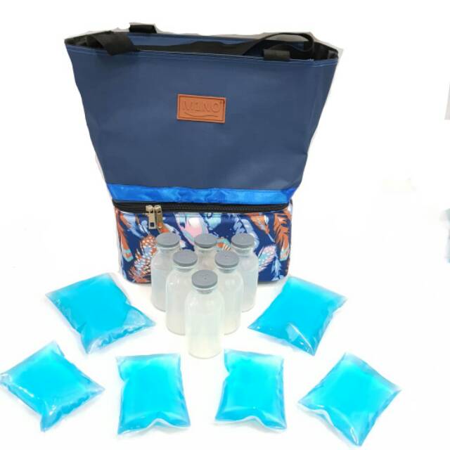 Tas penyimpan asi murah free 6 blue ice gel +6 botol.asi / TAS BAYI TAS BABY DIAPERS BAG BABY