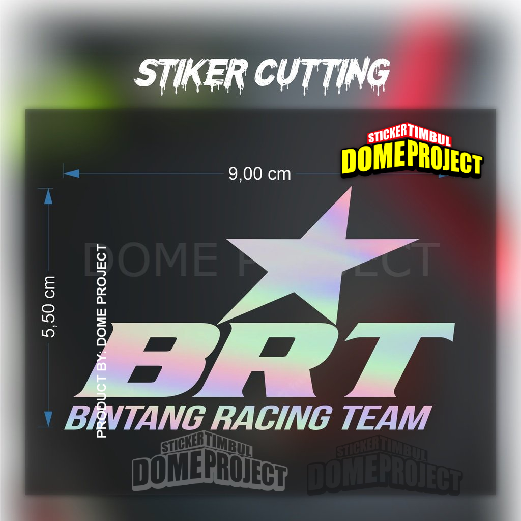 Stiker BRT Stiker Cutting Motor