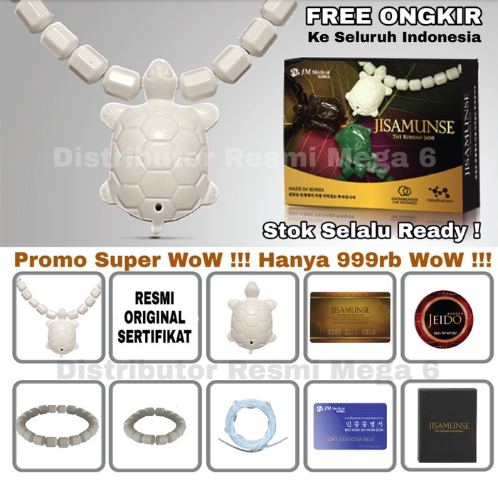 Promo Kalung Jisamunse White Jade Kalung Dan Gelang Terapi Kesehatan
